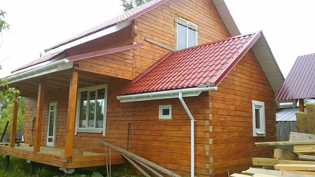 Дом из бруса 150x150 мм. Построен в Костромской обл., г. Чухлома