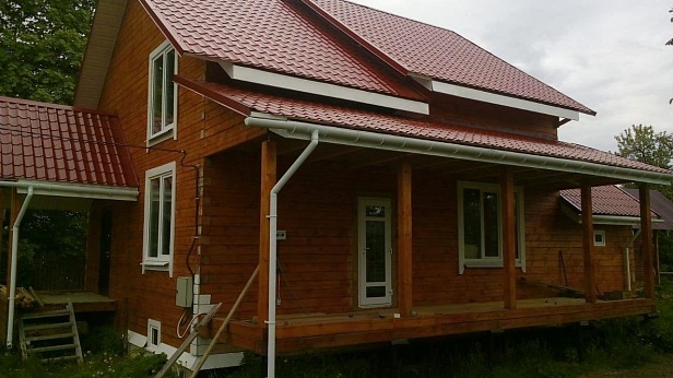 Дом из бруса 150x150 мм. Построен в Костромской обл., г. Чухлома